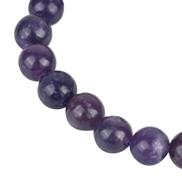 Natural Lepidolite Bracelet for Anxiety Relief & Emotional Balance