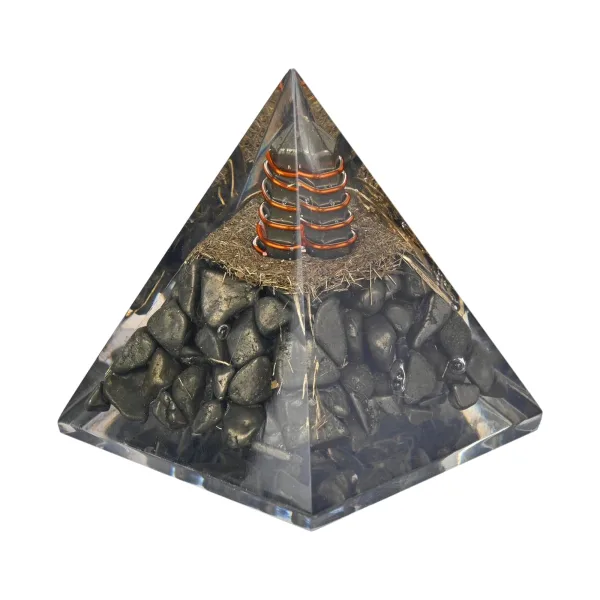 Golden Pyrite Pyramid Manifest Wealth Confidence and Protection