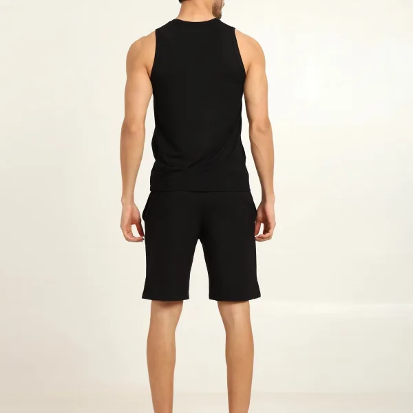 Men's Bamboo Fabric Workout Gym Vest | Black