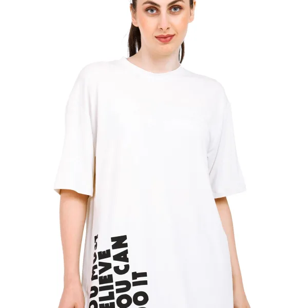 Women Oversized Bamboo T-Shirt – Soft, Breathable & Sustainable Fit