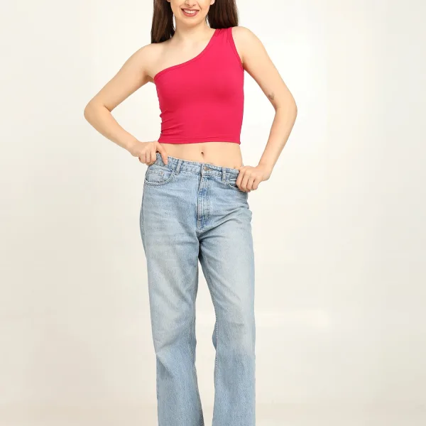 Gen Z Bamboo One Shoulder Top – Soft, Breathable & Sustainable Fit