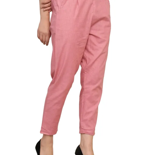 Women’s Linen Palazzo Pants – Effortless Style & Breathable Comfort | Pink