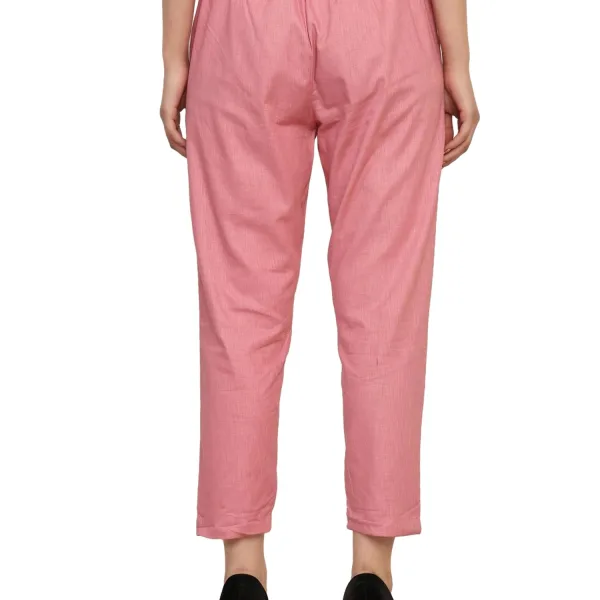 Women’s Linen Palazzo Pants – Effortless Style & Breathable Comfort | Pink