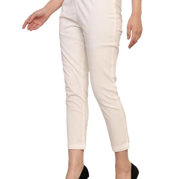 Women’s Linen Palazzo Pants – Effortless Style & Breathable Comfort | White