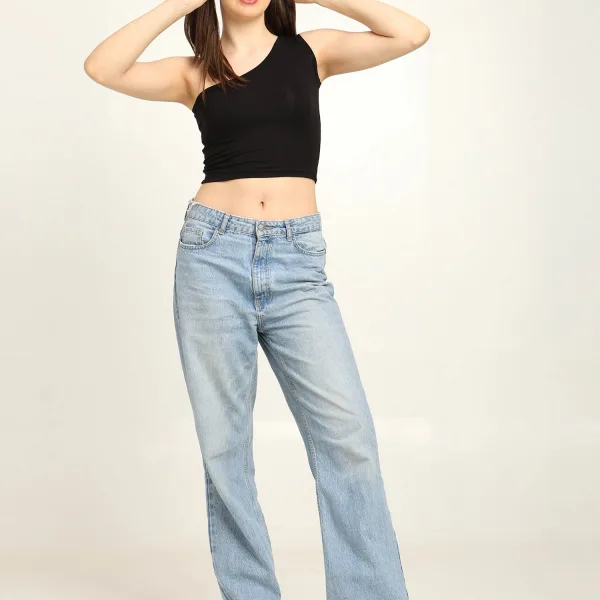 Gen Z Bamboo One Shoulder Top – Soft, Breathable & Sustainable Fit