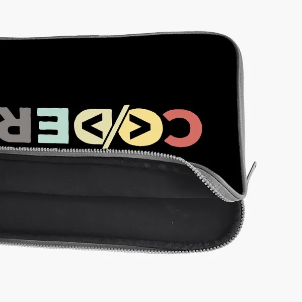 "CODER: IT PERSON" Laptop Sleeves:Bold Modern Design for Every Size