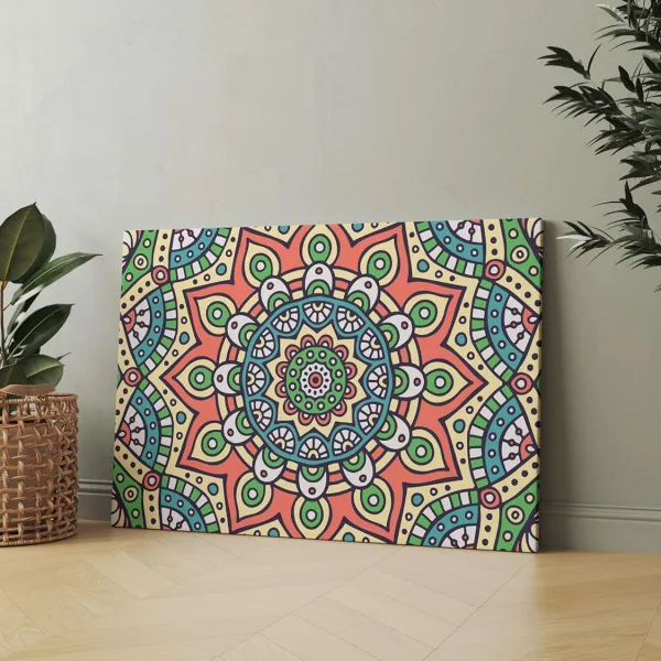 Mandala Art Painting For Wall Decoration With Frame Canvas Painting