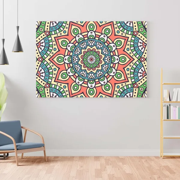 Mandala Art Painting For Wall Decoration With Frame Canvas Painting