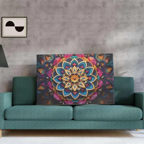 Mandala Art Painting For Wall Decoration With Frame Canvas Painting