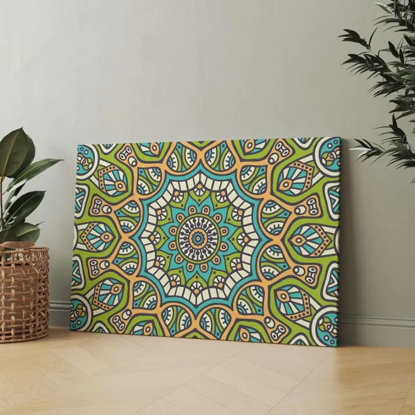 Mandala Art Wall Decoration Canvas Painting with Frame