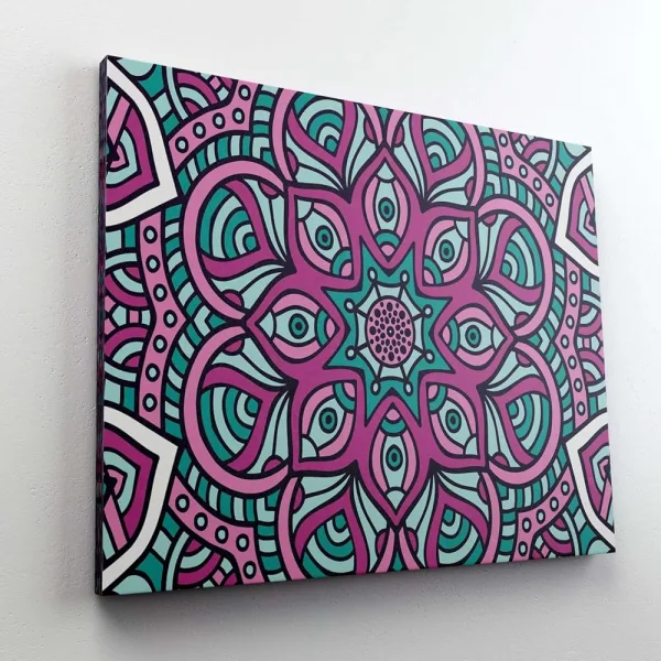 Mandala Art Painting For Wall Decoration With Frame Canvas Painting