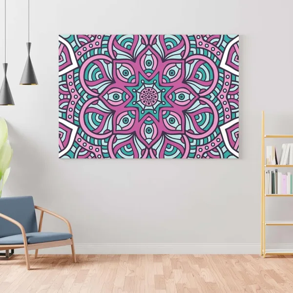 Mandala Art Painting For Wall Decoration With Frame Canvas Painting