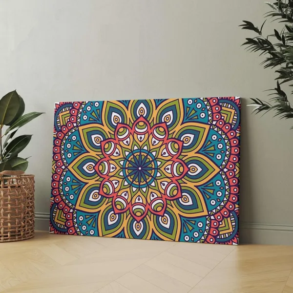 Mandala Art Framed Canvas Painting for Home Walls