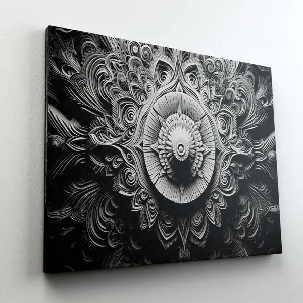 Mandala Art Painting For Wall Decoration With Frame Canvas Painting