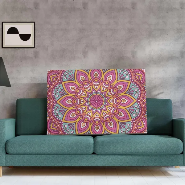 Mandala Art Painting For Wall Decoration With Frame Canvas Painting