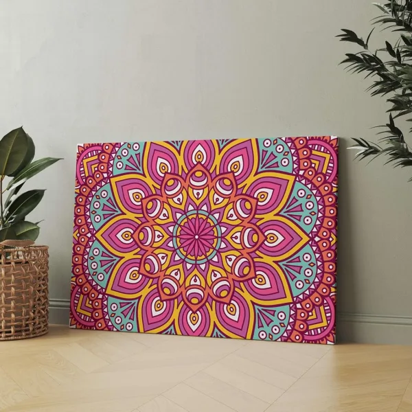 Mandala Art Painting For Wall Decoration With Frame Canvas Painting