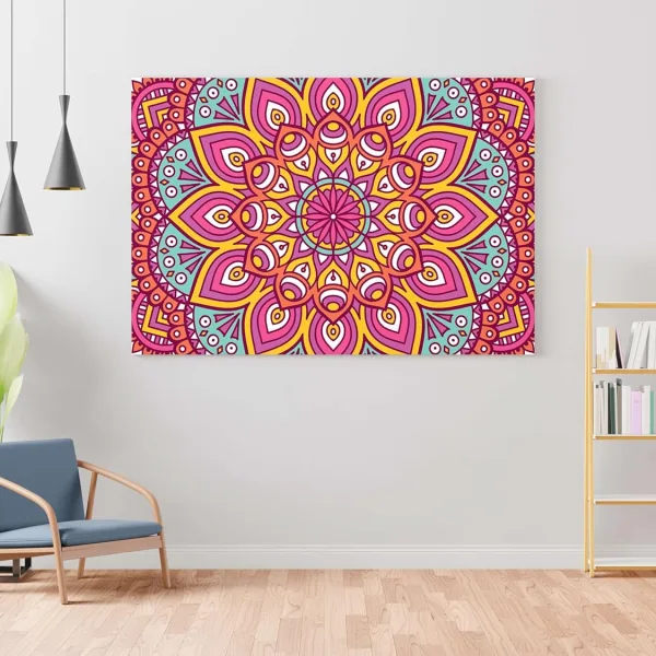 Mandala Art Painting For Wall Decoration With Frame Canvas Painting