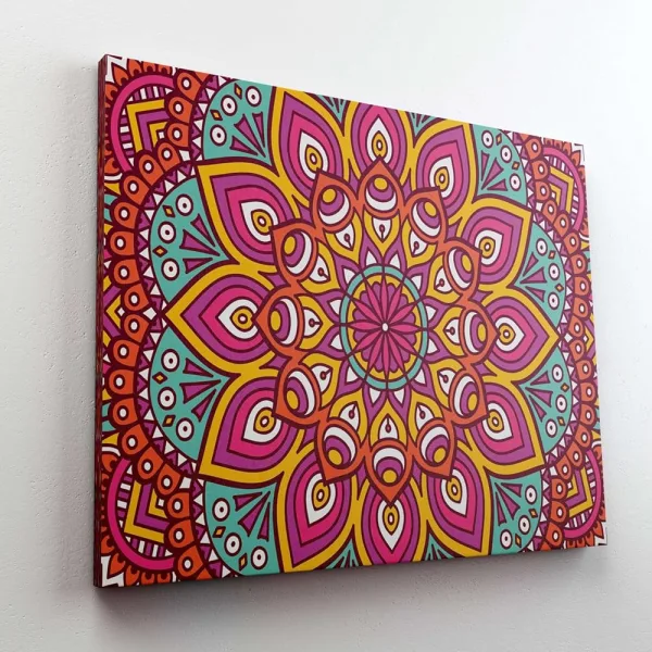 Mandala Art Painting For Wall Decoration With Frame Canvas Painting