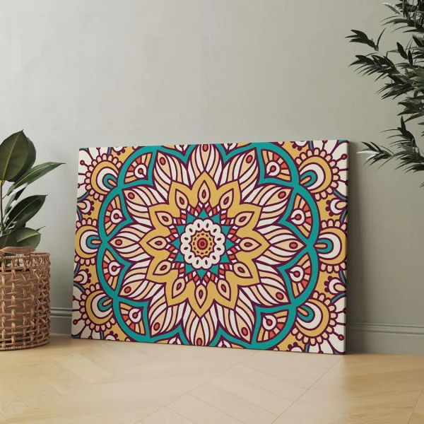 Mandala Art Painting For Wall Decoration With Frame Canvas Painting