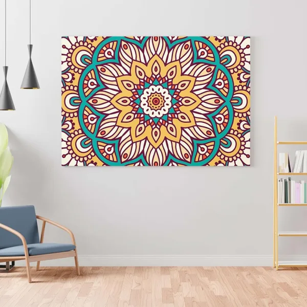 Mandala Art Painting For Wall Decoration With Frame Canvas Painting