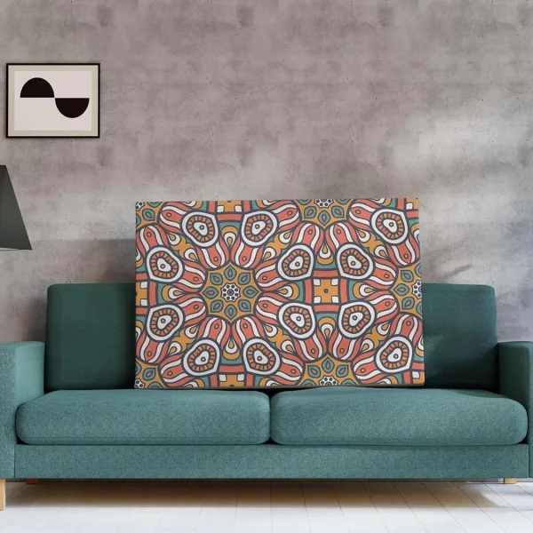 Mandala Art Canvas Painting with Frame – Home Wall