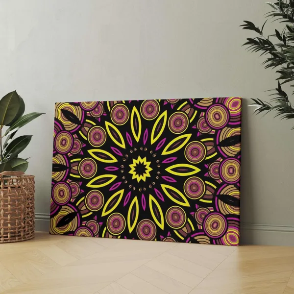 Mandala Art Framed Wall Canvas Painting for Decor