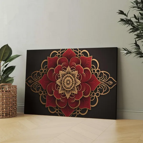Mandala Art Painting For Wall Decoration With Frame Canvas Painting