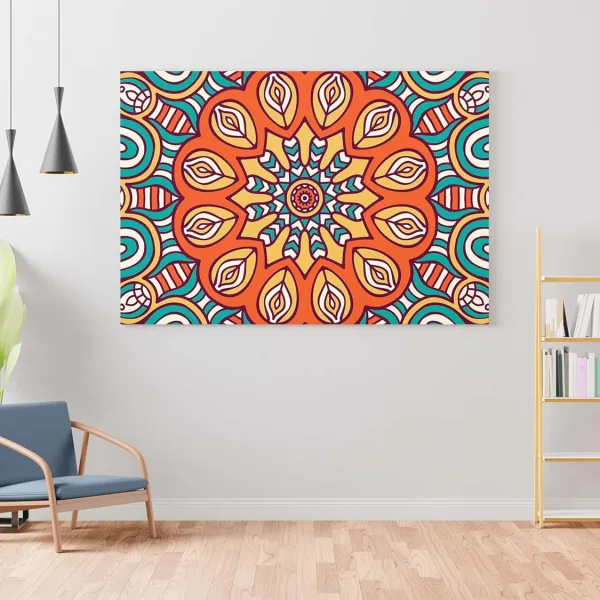 Mandala Art Painting For Wall Decoration With Frame Canvas Painting