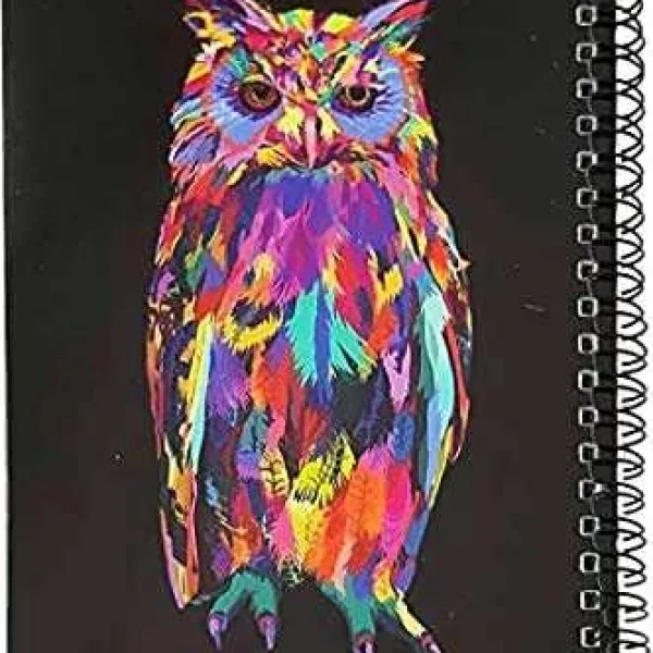 Handmade Classic Owl Printed Cardboard Writing Sketching Diary