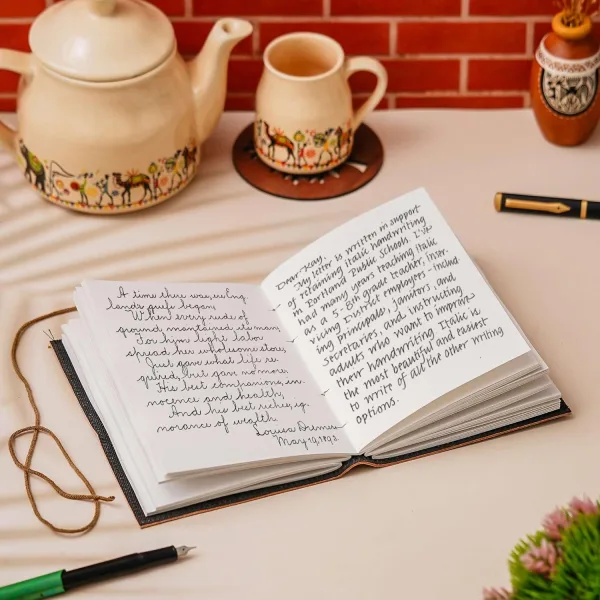 Vintage Handmade Genuine Leather Diary Journal Classic Design