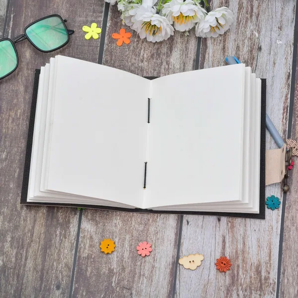 Vintage Leather Journal Diary with Metal Lock for Travel