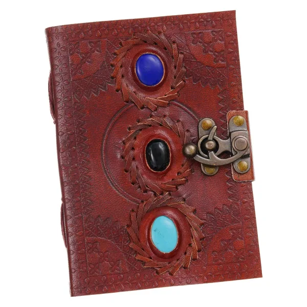 Vintage Handmade Genuine Leather Diary Journal 200 Unruled Pages