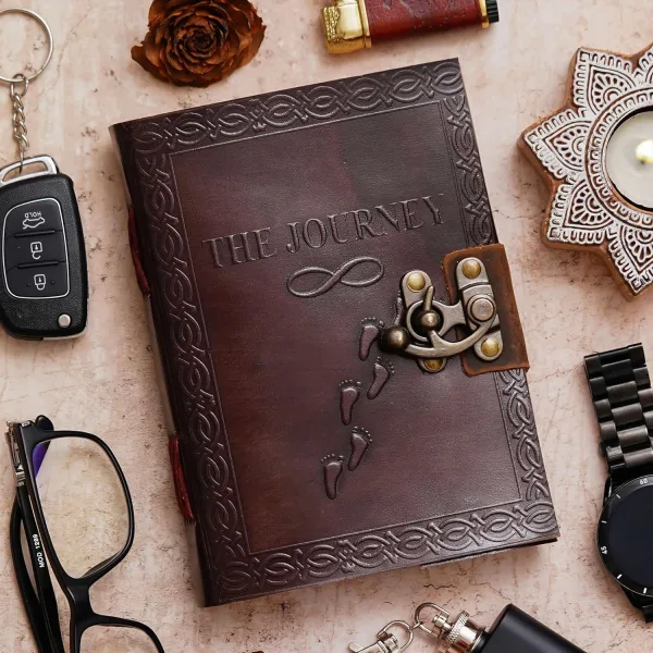 Vintage Handmade Genuine Leather Diary Journal – Travel Notebook