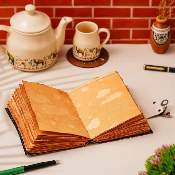 Vintage Handmade Genuine Leather Diary – Classic Design