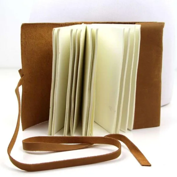 Leather Journal Diary with Premium Antique String Closure – Handmade
