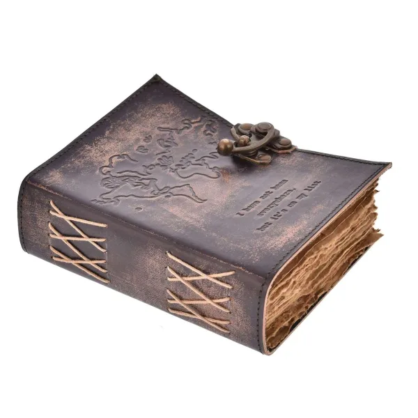 Genuine Leather Diary Vintage Handmade Journal – Deckle Edge Pages