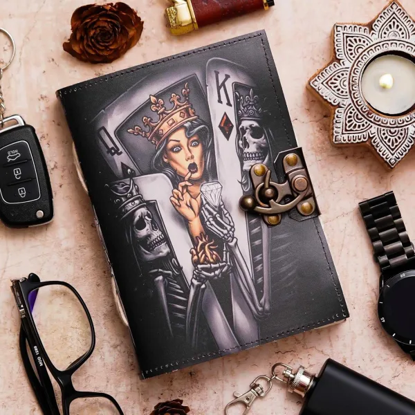 Vintage Handmade Genuine Leather Diary– 200 Unruled Pages