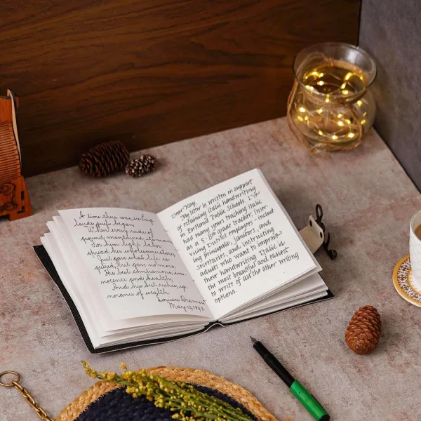 Vintage Handmade Genuine Leather Diary Journal – 200 Blank Pages