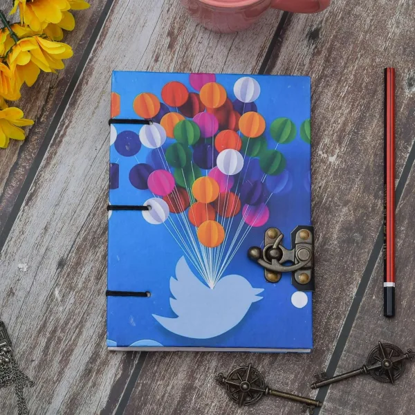 Elegant Handmade Buckle Lock Notebook for Creative Writing