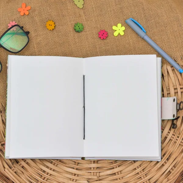 Printed Cardboard Diary with Buckle Lock and 200 Writing Pages