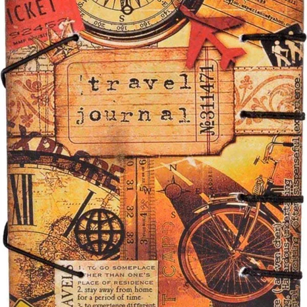 Handmade Buckle Lock Journal Unruled 200 Pages Vintage Style