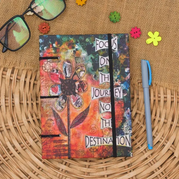 Vintage Style Handmade Buckle Lock Notebook for Daily Writing