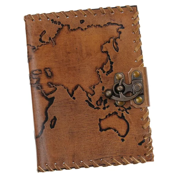 Vintage Handmade Genuine Leather Diary – 200 Unruled Pages