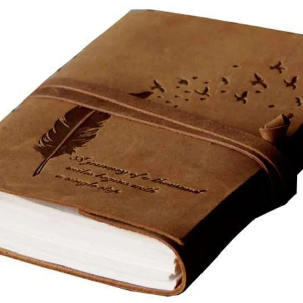 Leather Journal Diary with Antique String Closure – Vintage Style