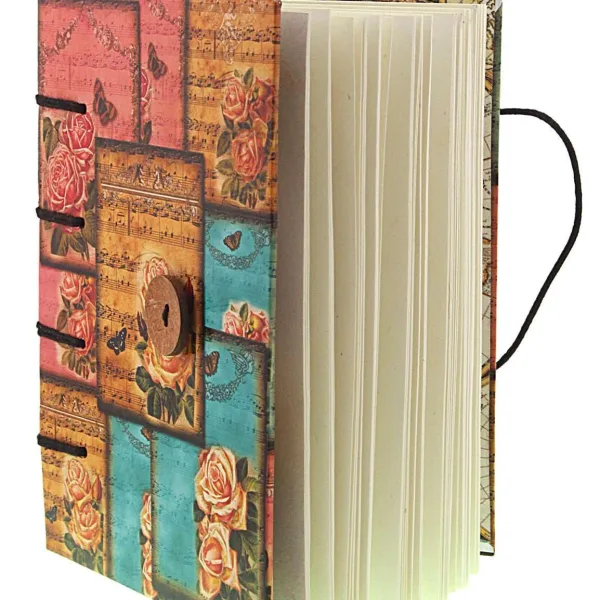 Handmade Printed Cardboard Journal – Personal Diary