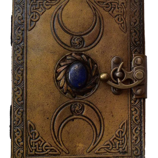 Genuine Leather Diary | Vintage Handmade Leather Journal | Premium Antique LOCK Closure | 200 Handmade Deckle Edge Antique Pages