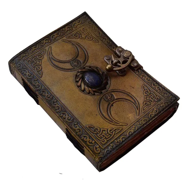 Genuine Leather Diary | Vintage Handmade Leather Journal | Premium Antique LOCK Closure | 200 Handmade Deckle Edge Antique Pages