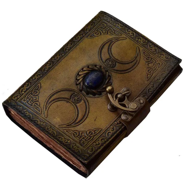 Genuine Leather Diary | Vintage Handmade Leather Journal | Premium Antique LOCK Closure | 200 Handmade Deckle Edge Antique Pages