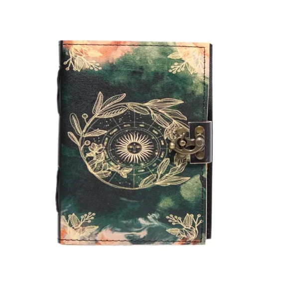 Genuine Leather Vintage Journal with Antique Lock Closure – 200 Pages