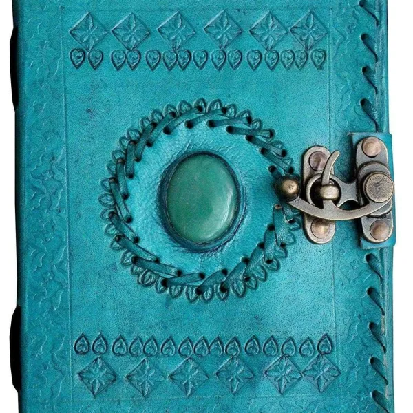 Vintage Leather Journal Diary with Metal Lock – Personal Journal